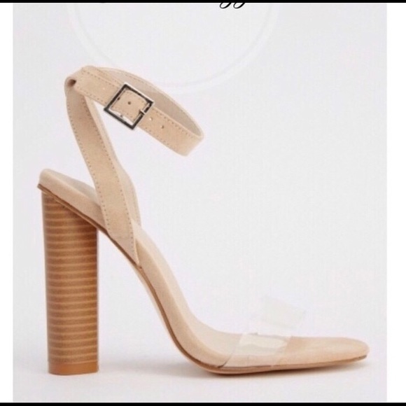 TRUFFLE COLLECTION Shoes - TRUFFLE COLLECTION Perspex Strap Heeled Sandals
